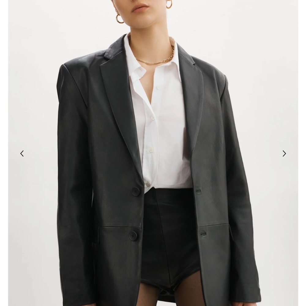 SEXY buttery soft Felina Classic Black Leather Jacket